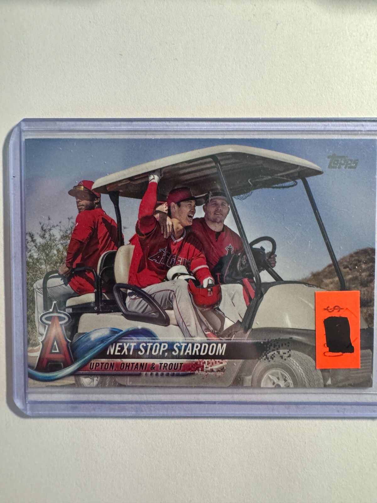 K237,595- 2018 Topps Update #US158 Next Stop, Stardom/Justin Upton/Shohei Ohtani