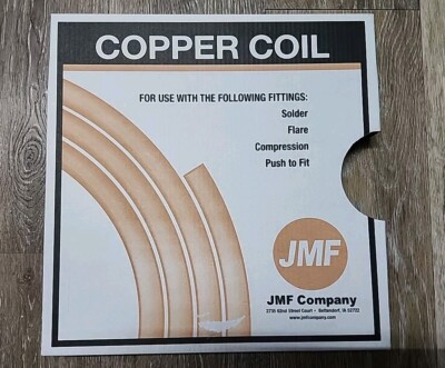 JMF COMPANY  3/8 in. Dia. OD x 5 ft. Copper Coil, Brand New