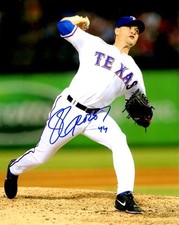 Signed  8x10 JASON FRASOR TEXAS RANGERS Autographed photo - COA