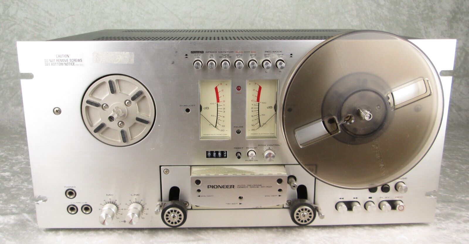 Pioneer RT 707 Reel to Reel Tape Deck Auto Reverse Direct Drive