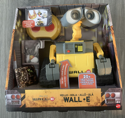 Hello Wall E RC Remote Control Toy Light up Sounds Mattel Disney Pixar 2019 New