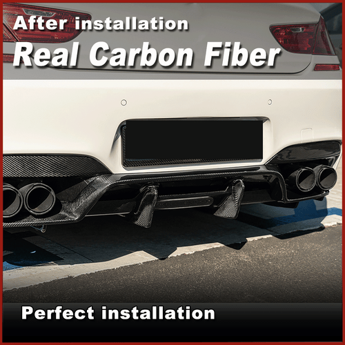 For BMW F06 F12 F13 M6 13-19 Real Carbon Fiber Rear Bumper Diffuser Lip Spoiler - Picture 13 of 16