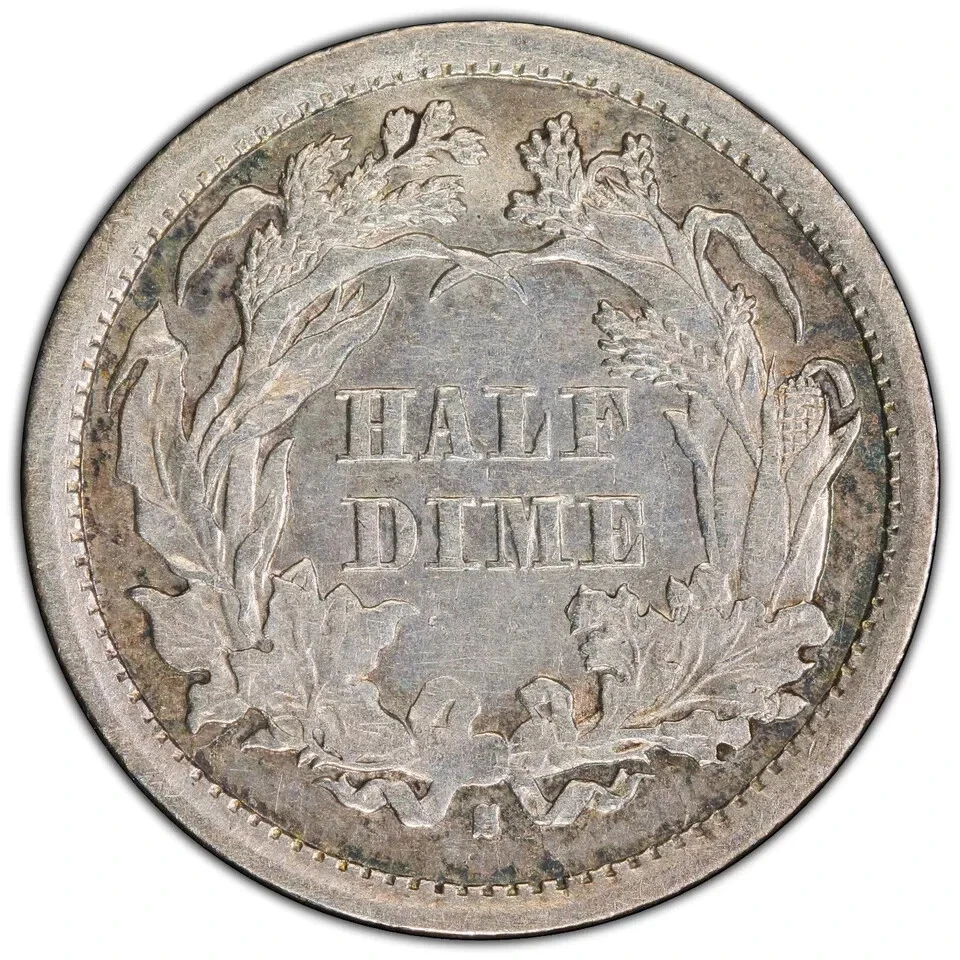 1872-S Half Dime MM Below MPD RPD FS-301 PCGS XF Detail - Image 4 of 4