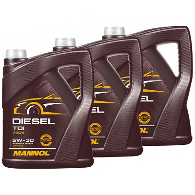 MANNOL Motoröl 5W-30  Diesel TDI API SN/CF 3x 5 Liter BMW MB VW Audi Seat Skoda