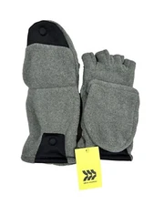 Men's Fleece Gloves - All in Motion Heather Gray L/XL