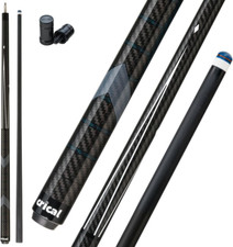 Carbon Fiber Pool Cue Stick 58" Billiard Cue Sticks Professional Low Deflection