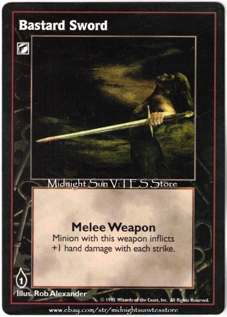 Bastard Sword Vampire: The Eternal Struggle V:TES VTES Vampire CCG