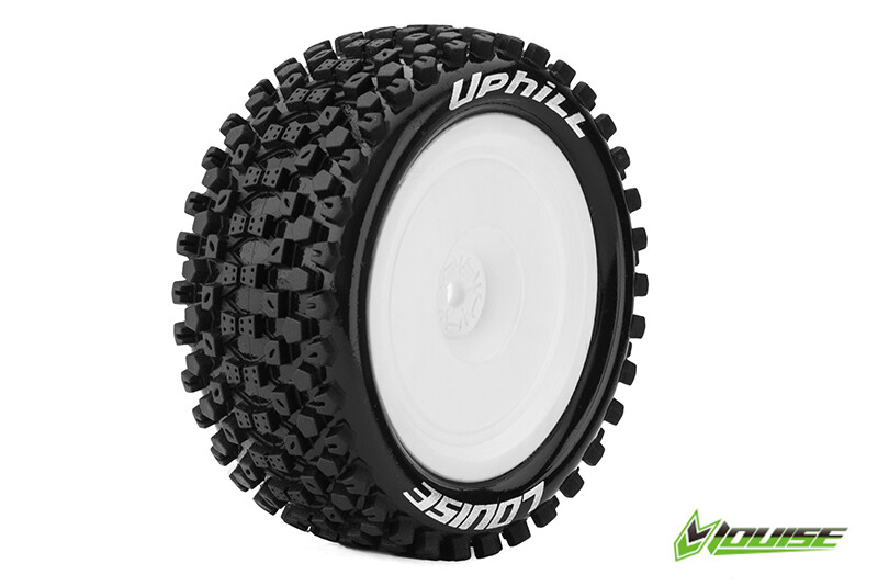 Team Louise L-T3279SWKR E-Uphill 1-10 Buggy Tires Ready Glued Soft Rims W