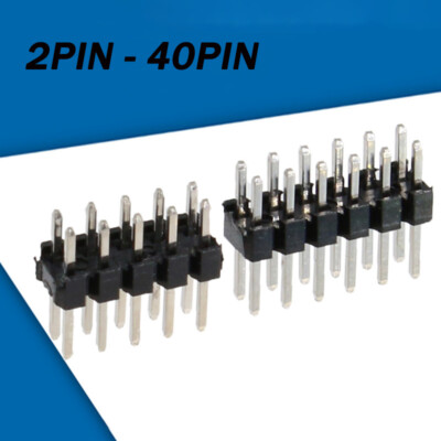 20 stuks 2,54 mm breakaway printplaat 40 pin header mannelijke en