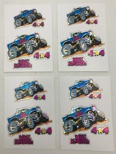  8 x Monster Truck 4x4 Sticker Hologram Full Color Sticker Lot