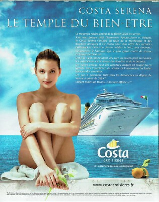 Werbung Advertising 109 2007 Costa Kreuzfahrten Schiff Costa Serena