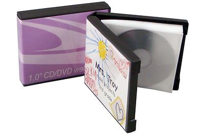 CD DVD Schwarz Unikeep Mappe hält 10 Discs Leer Ersatz Hülle Neu Posten