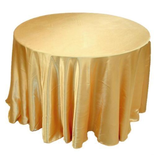 5 Pack 132" Inch round Satin Tablecloth 21 COLORS Table Cover Wedding Banquet - Picture 5 of 27