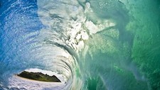 Landscape nature water sea waves splashes mountains Custom Gaming Mat Desk