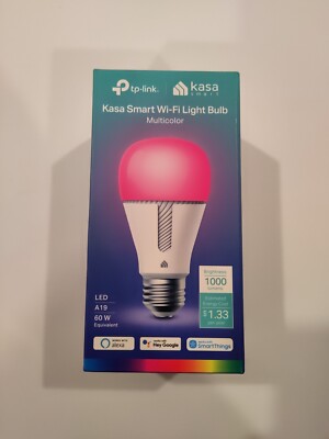 Kasa Smart Light Bulb LED Multicolor Smart Wi-Fi 1000 Lumens
