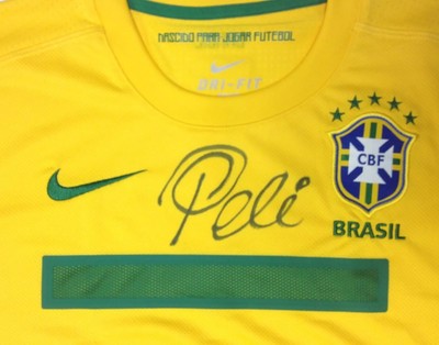 pele autographed jersey