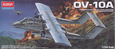 OV-10A Bronco Light Armed Reconnaissance Aircraft Plastic Model Kit, 1/72 Scale