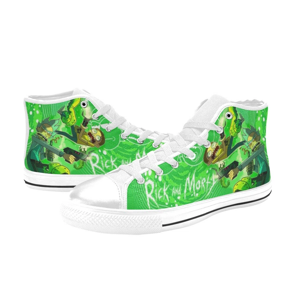 Green Rick And Rickandmorty High Top Sneaker