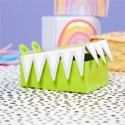 Krokodil Motiv Kinder Party Babyparty Pop Up Mini Kuchen Scheibe Geschenkbox x 10
