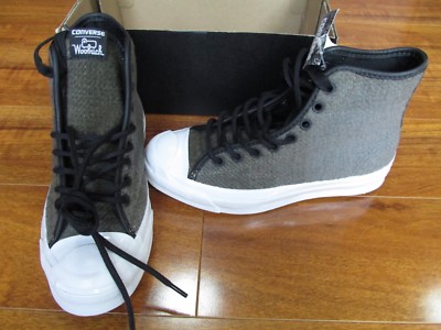 NEW Converse Woolrich Jack Purcell Sign Hi Top Shoes Mens