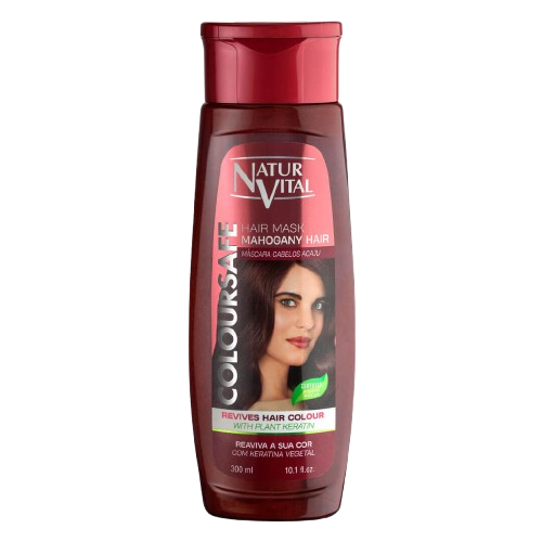 Natural Vital Mahogany Hair Henna & Keratin Colour Safe Shampoo and Mask SET - Picture 3 of 4