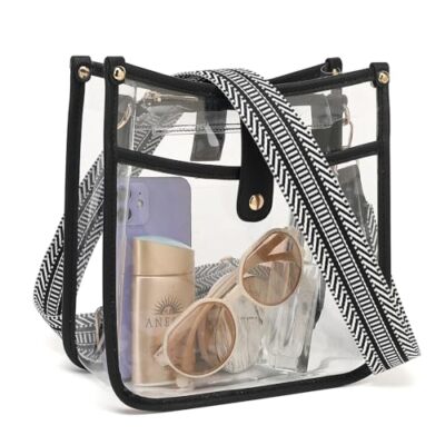 Clear Bag for Stadium Events,Clear Purses for Women Stadium Crossbody Clear Tote