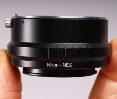 UNBRANDED LENS ADAPTER NIKON F TO SONY E MOUNT WITH CAPS