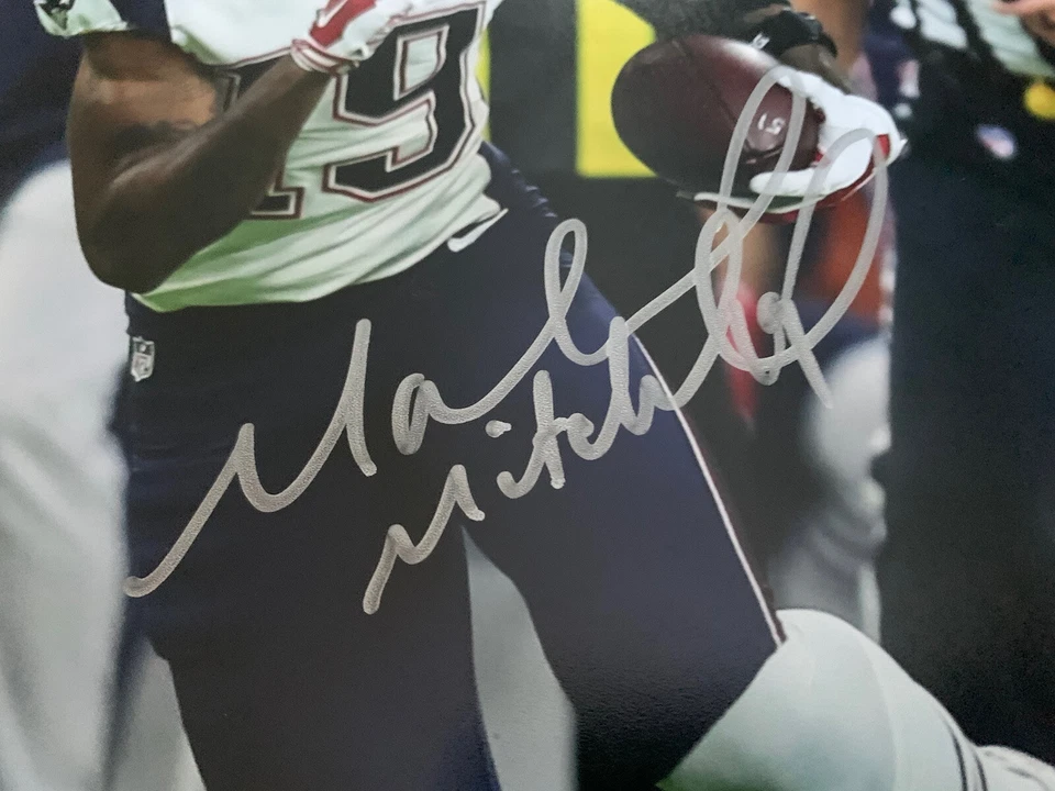 Fotografía autografiada 8 x 10 PATRIOTAS de Malcolm Mitchell  Foto 2 de 3