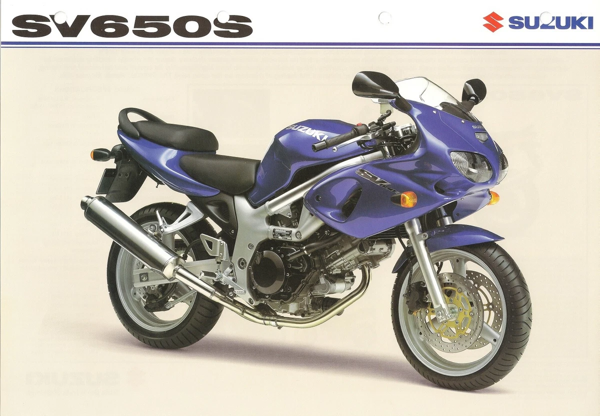 Suzuki SV650S World Sales Brochure SV650SK1 2001 eBay