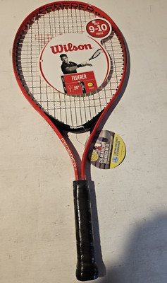 Wilson Youth Tennis Racquet - Federer 25'' Ages 9-10 3 7/8'' Grip with tags