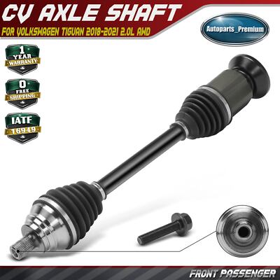 Front Right Side CV Axle Assembly for Volkswagen Tiguan 2018-2021 L4 2.0L AWD