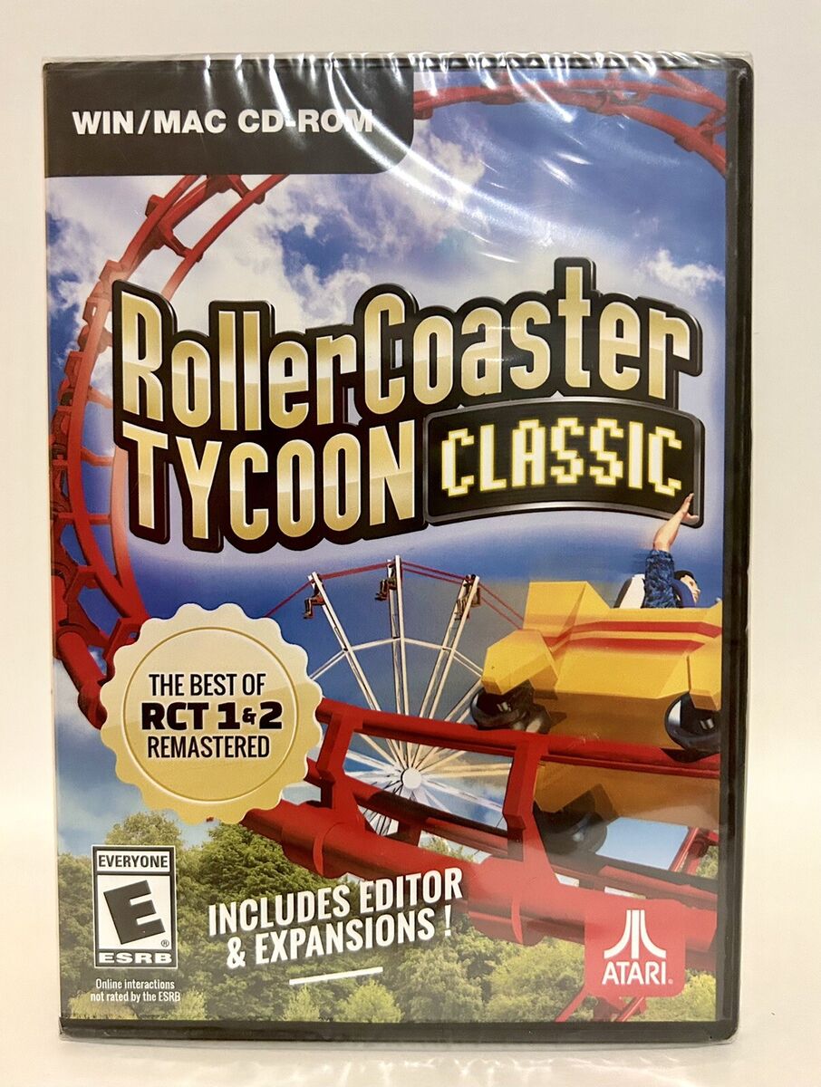 Roller Coaster Tycoon Classic PC/Mac Brand New Includes Editor and  Expansions