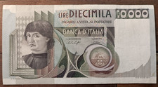 October 30, 1976 Letter A - 10,000 Lire (Bust Of Chestnut Man)