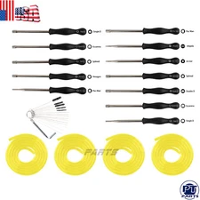 Pack of 12 Carburetor Adjustment Tool + 4 Fuel Line Carburator Adjusting Kits