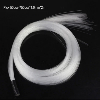 1mm* 2m Plastic Fiber Optic Cable End Grow Led Light Home Theatre Ceiling Decor