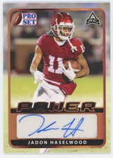 JADON HASELWOOD 2021 Leaf Pro Set Power NIL Oklahoma Sooners