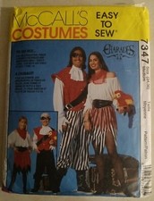 McCall's 7347 Costume Pirate Adult MD 34, 36 Halloween