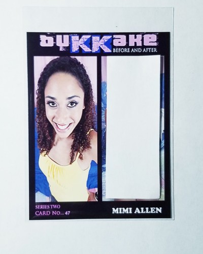 MIMI ALLEN CUSTOM BUKKAKE: BEFORE & AFTER ADULT FILM TRADING CARD S2
