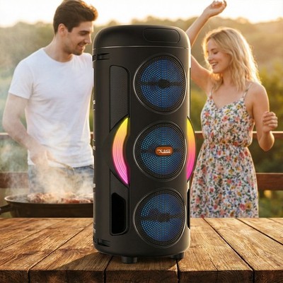 Portable Speaker Support TWS/AUX/USB/TF Card/FM Radio for Party Home Camping