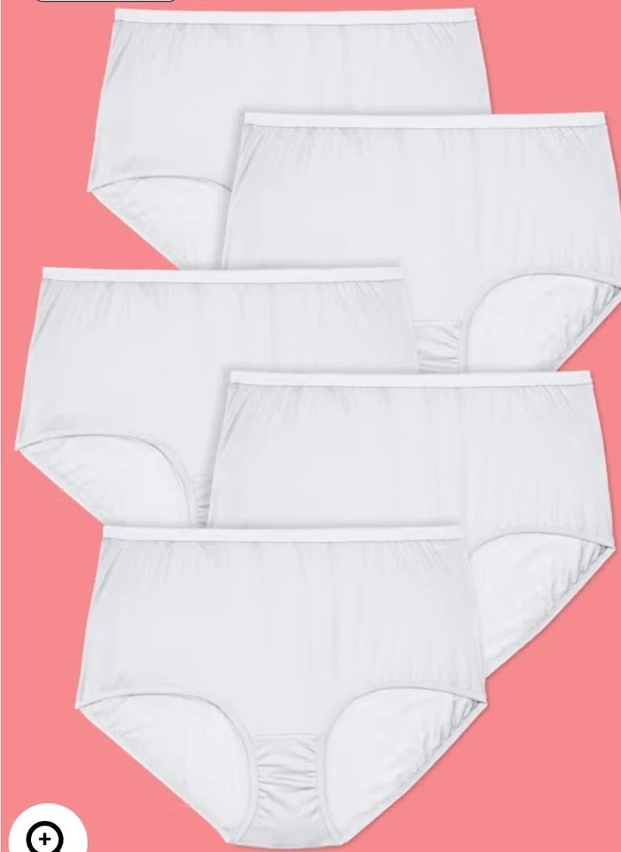 Bragas 100 % nailon, talla 16, Comfort Choice talla grande cobertura completa paquete de 5 calzoncillos Foto 3 de 4