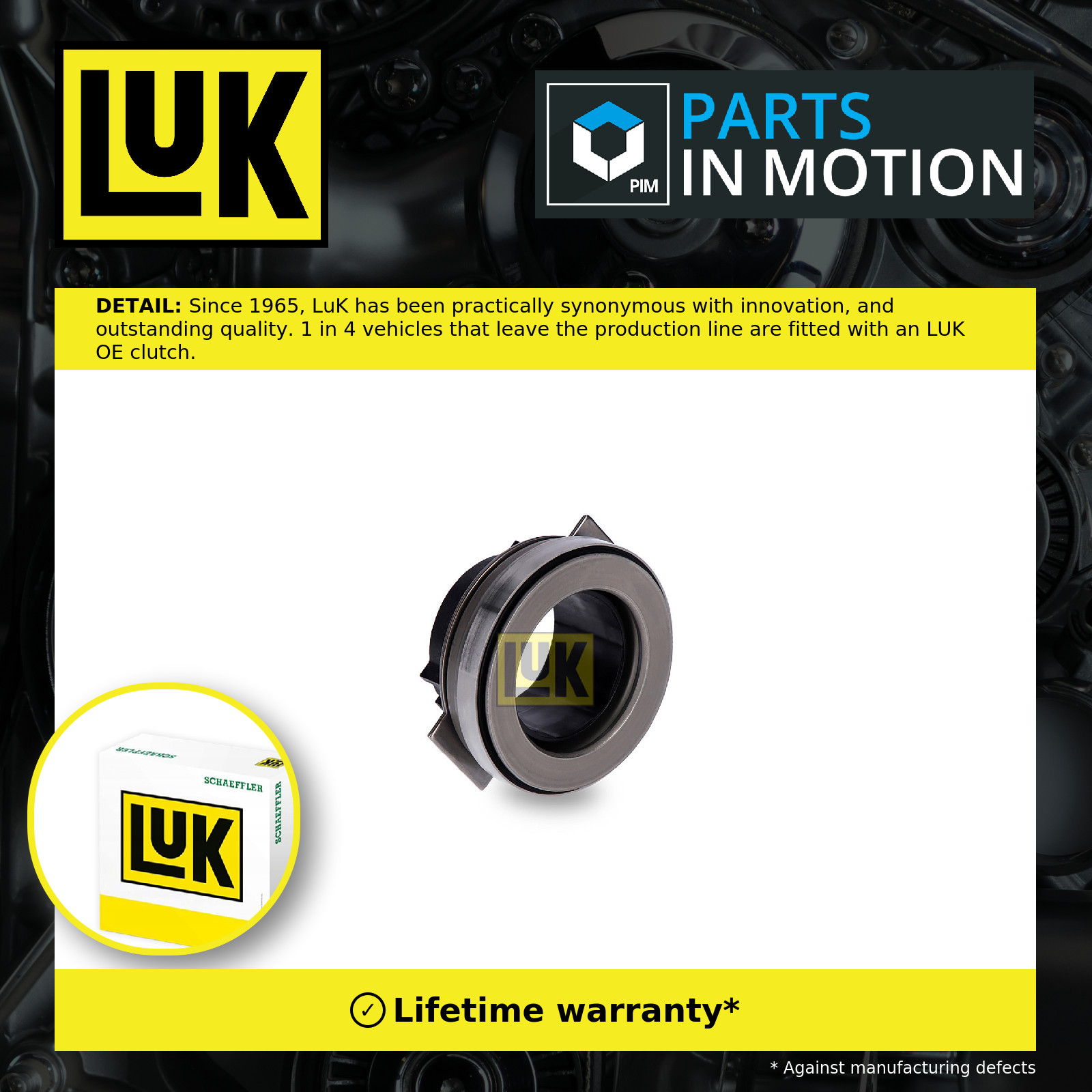 Clutch Release Bearing fits VAUXHALL SENATOR Mk2 2.5 2.6 3.0 87 to 93 LuK 668650