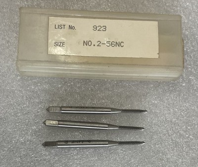 Nachi 67224 7/16'' Thread x 2-64 Pitch 2 fl Spiral Point Tap 1-3/4'' OAL -Set of 3