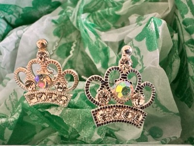 Crystal Silver Plated Royal Crown Hair Pin Jeremy Tosh V&A Museum London