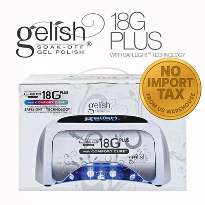 GELISH HARMONY 18G PLUS LED with COMFORT CURE US plug 110-240V BRAND NEW
