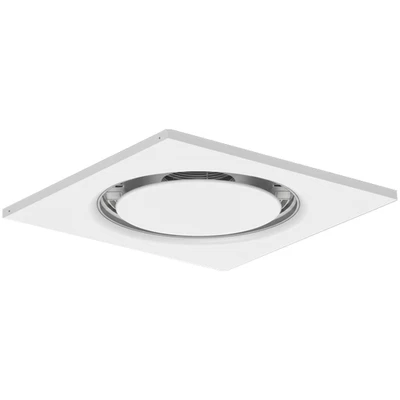 Diffuseur plafonnier rond en acier pour soufflage et extraction 595x595 mm - 160 - Photo 1/3