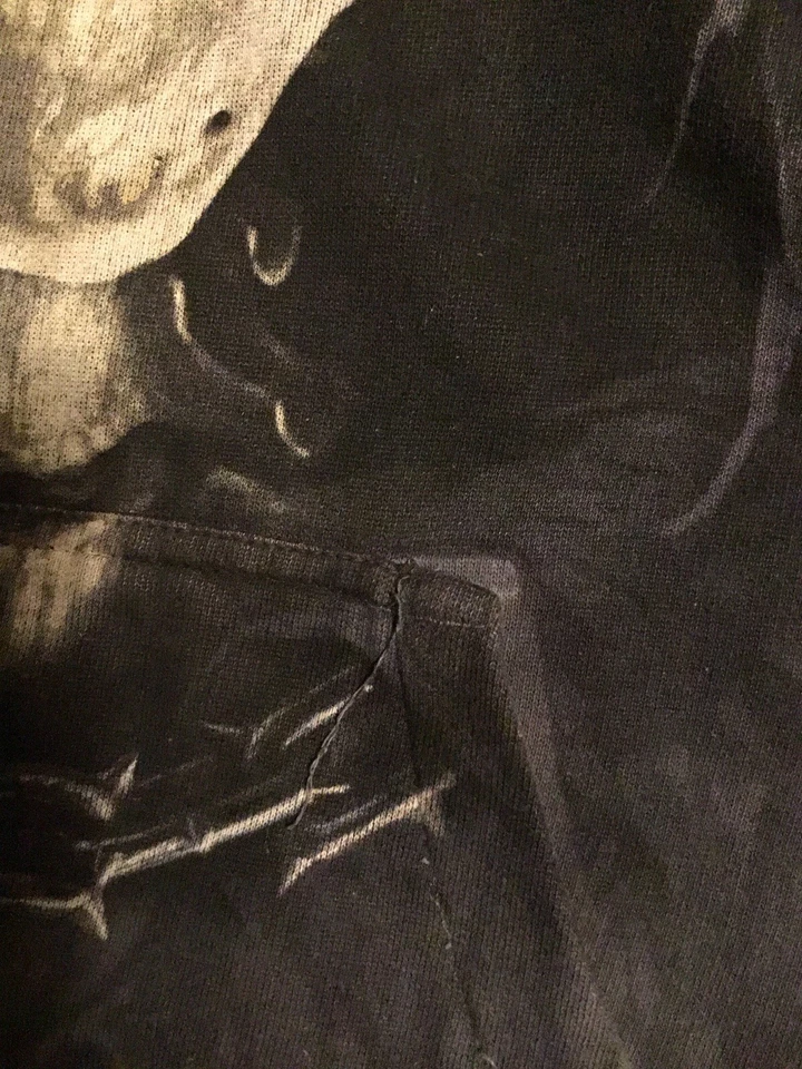 2013 The Mountain James Ryman Calavera Parca Tie Dye Sudadera con Capucha Halloween Talla L Foto 4 de 4