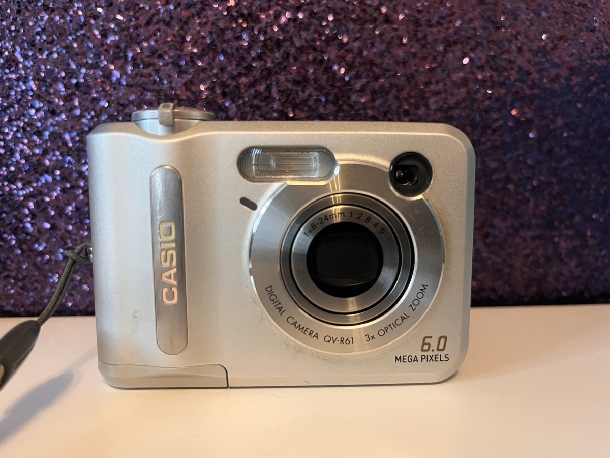 CASIO QV-R61 6.0メガピクセル デジタルカメラ 動作品 Casio QV R61 6.0MP Digital Camera - Silver for sale online | eBay