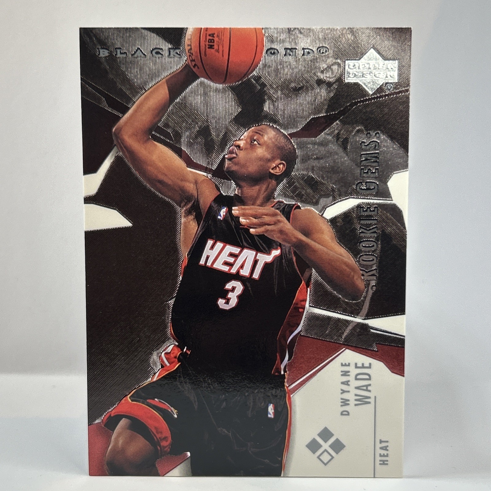 2003 Dwayne Wade Rookie Upper Deck Black Diamond Rookie Gems #148 Rockets RC