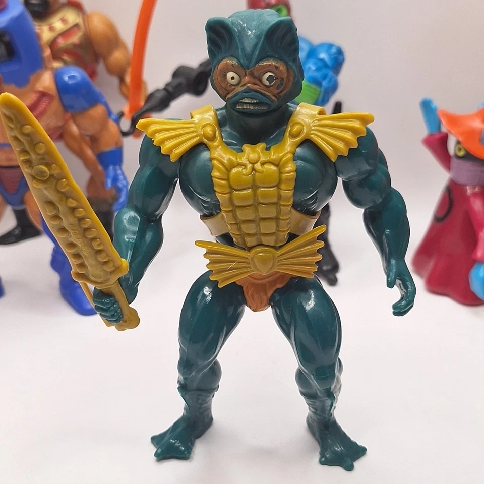 De colección Motu Prince Adam, Man-e-faces, Jitsu, Trapjaw, Merman Lote Original Más Completo Foto 4 de 4