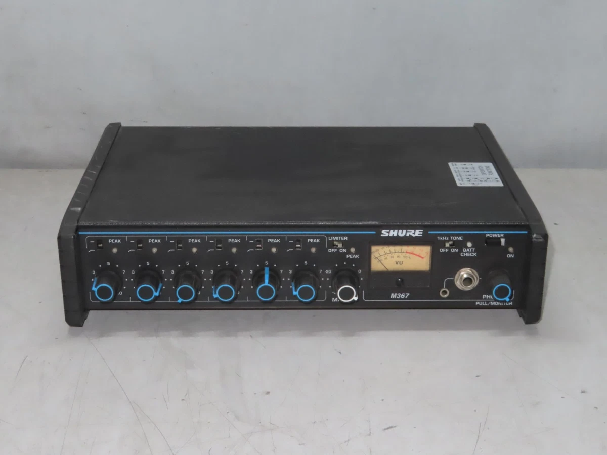SHURE M367 旧型マイクミキサー 通電確認済 Shure Powered Analog Mixers Mixers for sale | eBay